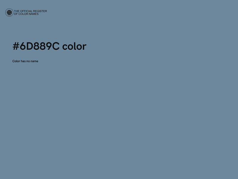 #6D889C color image