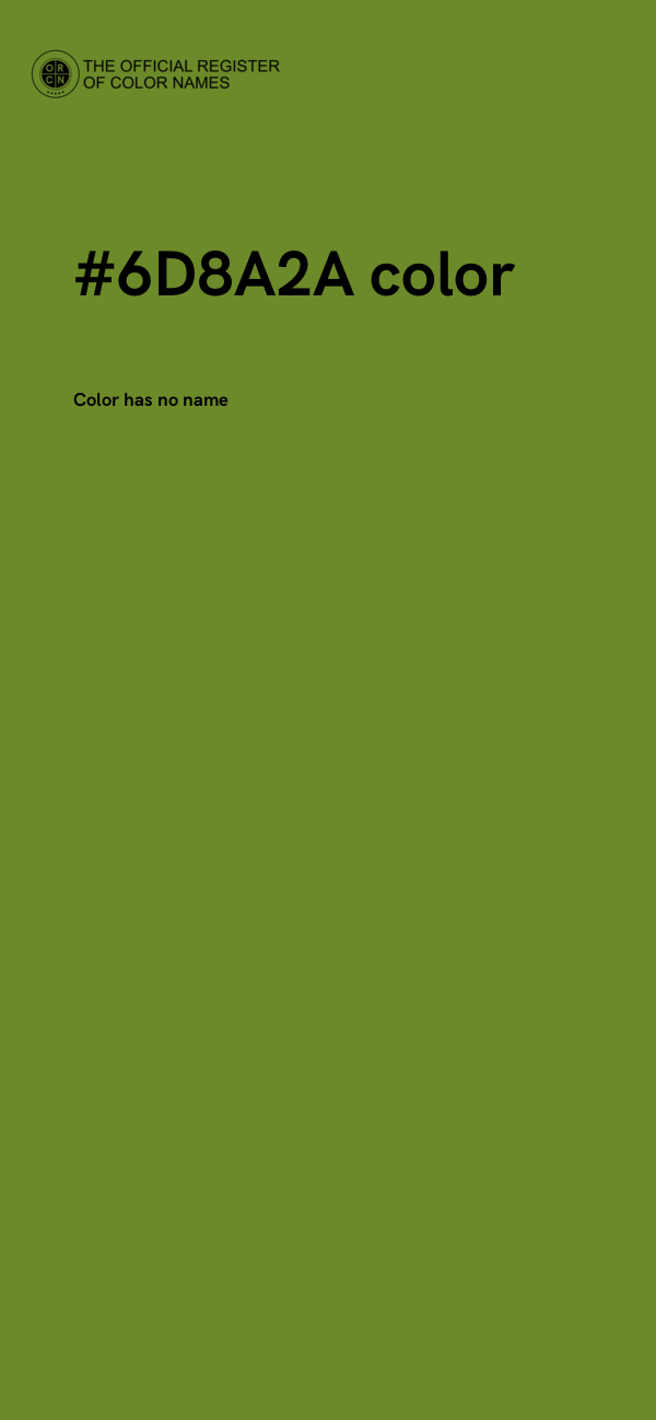 #6D8A2A color image
