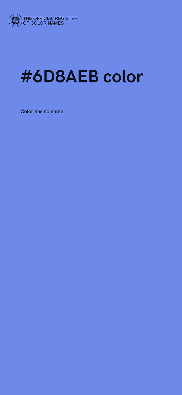 #6D8AEB color image