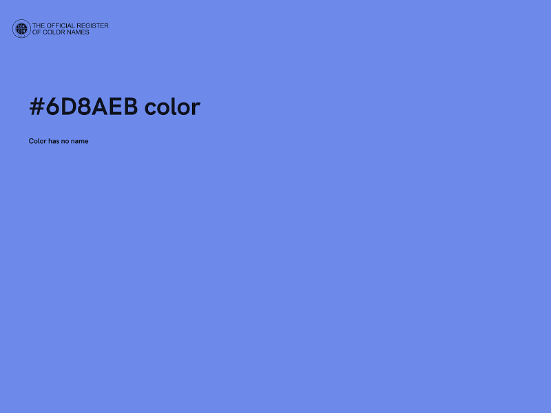 #6D8AEB color image