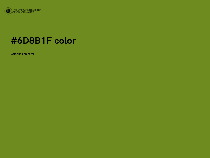#6D8B1F color image