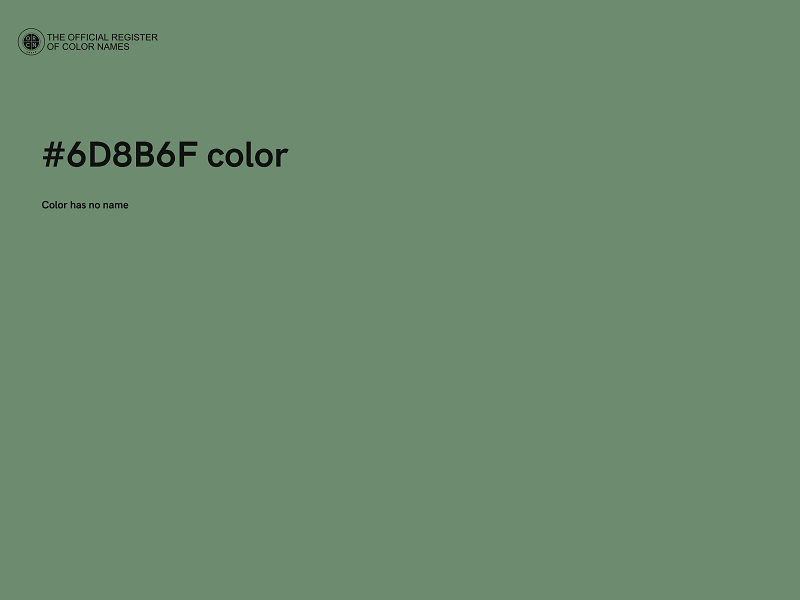 #6D8B6F color image