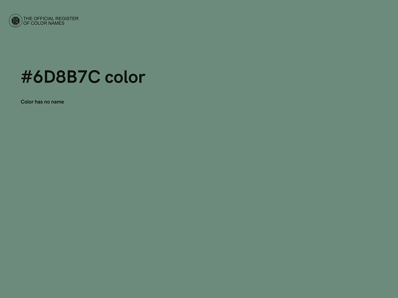 #6D8B7C color image