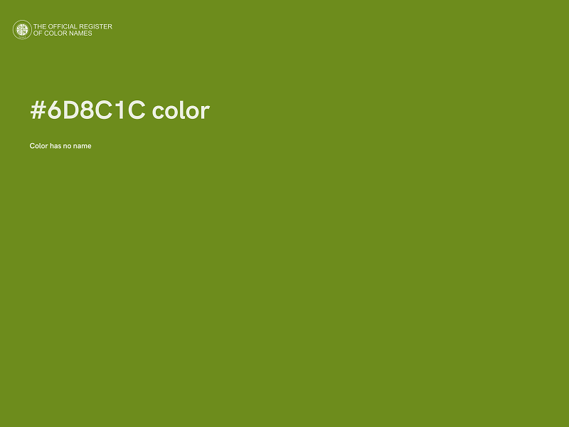 #6D8C1C color image