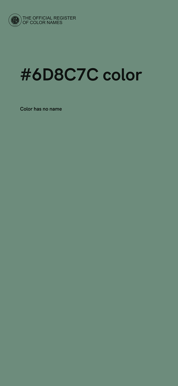 #6D8C7C color image