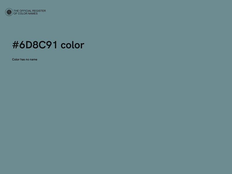 #6D8C91 color image