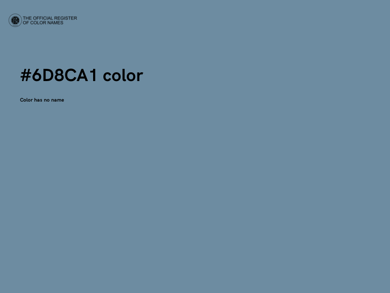 #6D8CA1 color image