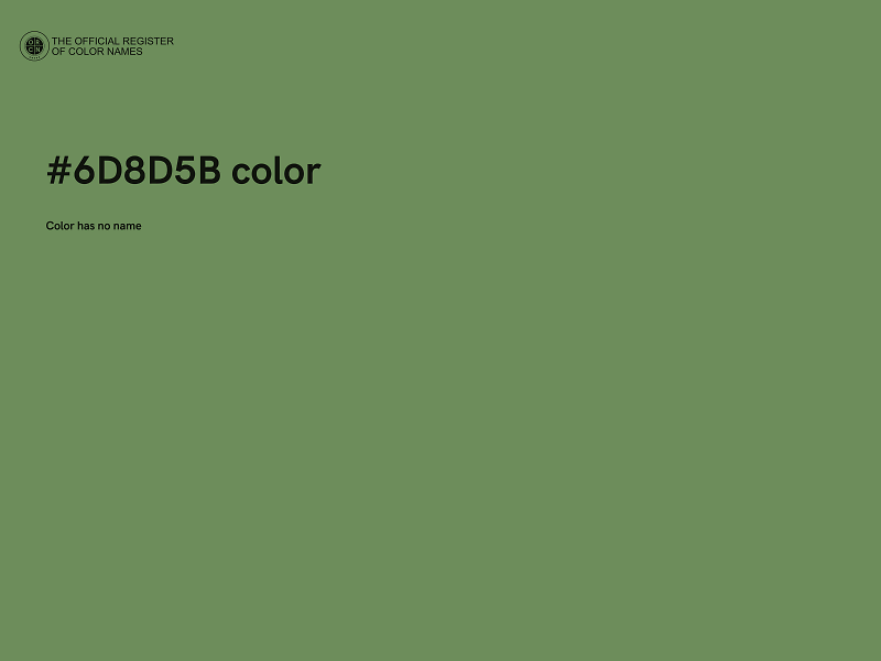 #6D8D5B color image