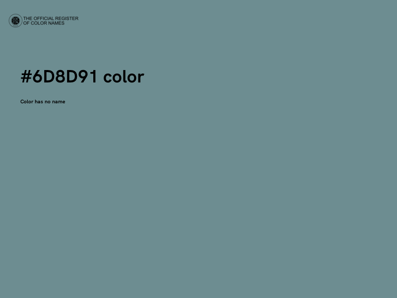 #6D8D91 color image