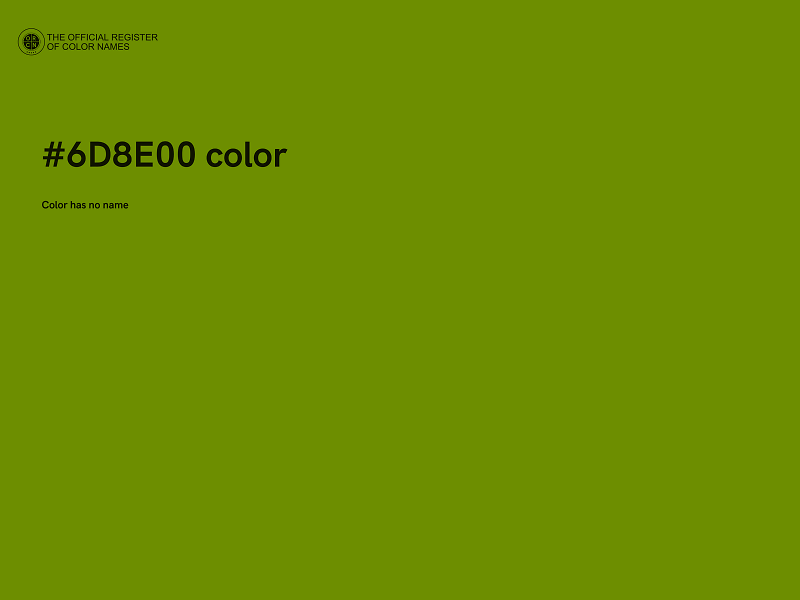 #6D8E00 color image