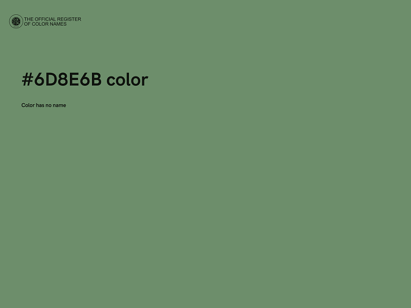 #6D8E6B color image