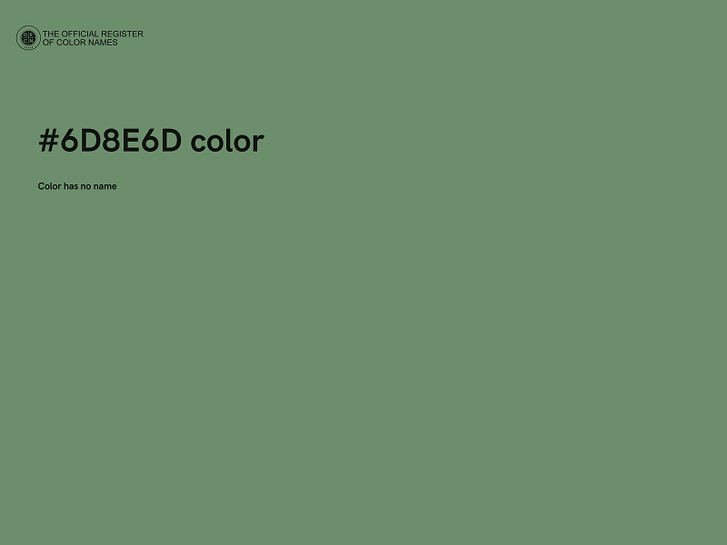 #6D8E6D color image