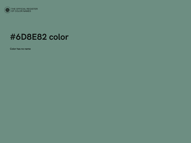 #6D8E82 color image