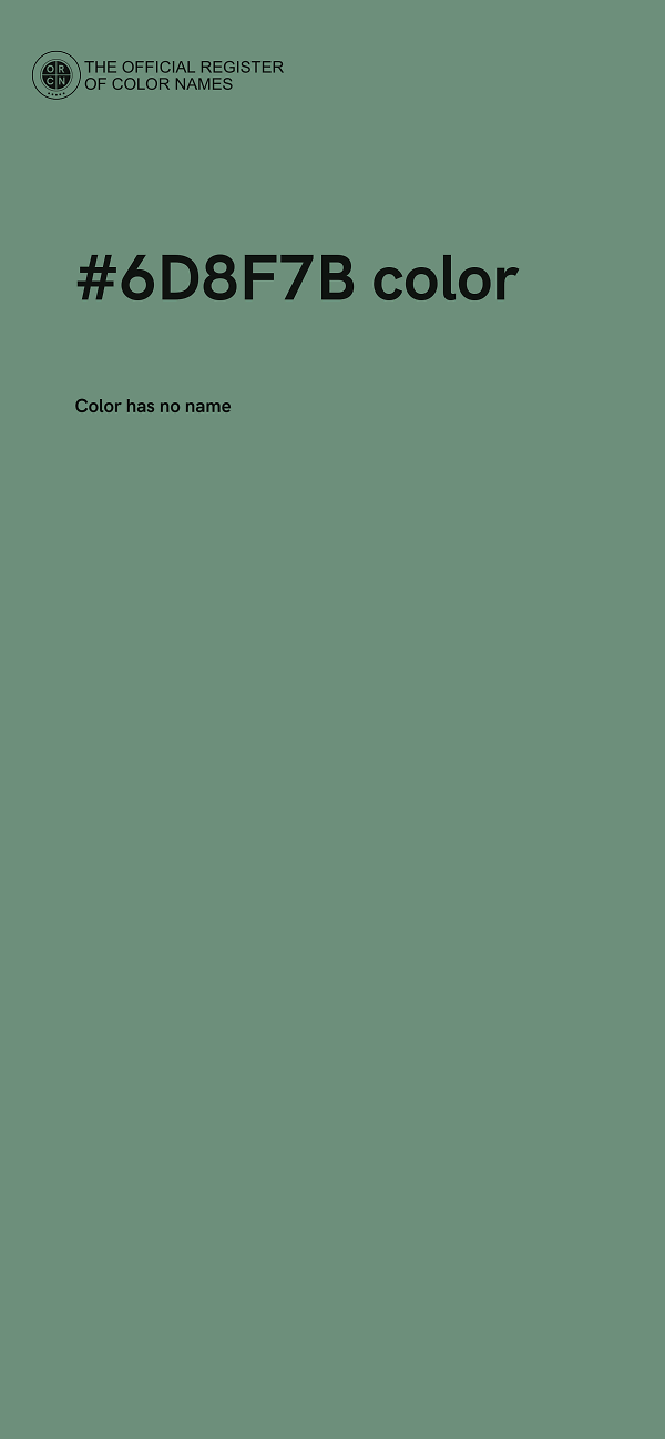 #6D8F7B color image