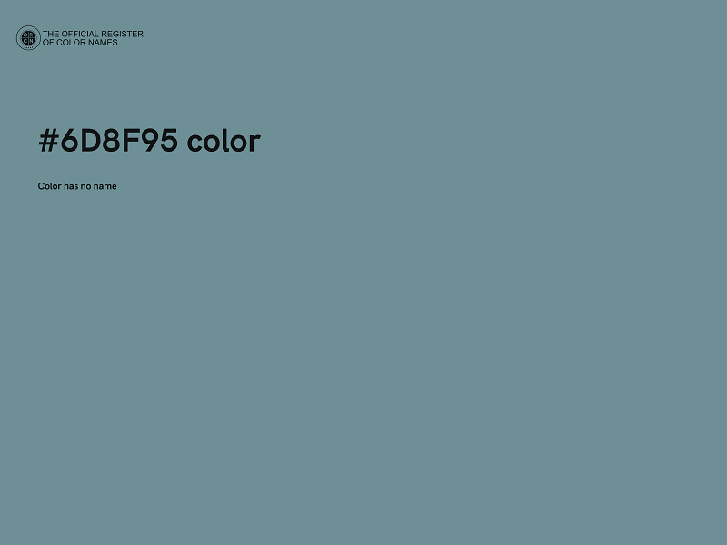 #6D8F95 color image