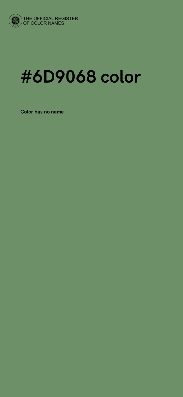 #6D9068 color image