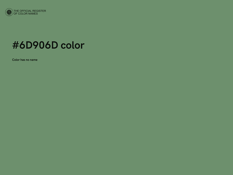 #6D906D color image