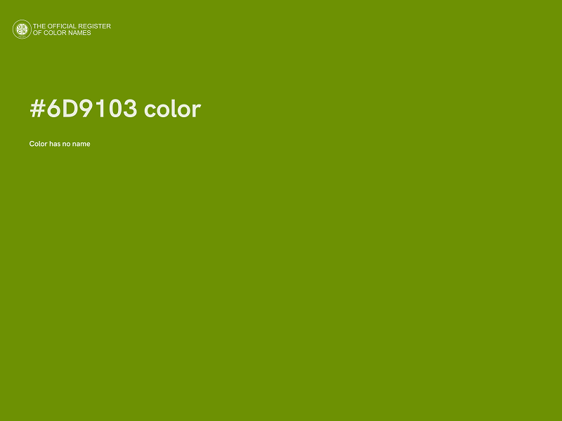 #6D9103 color image