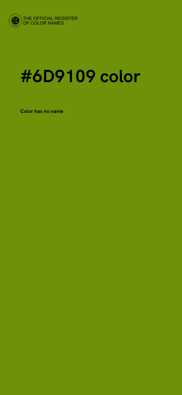 #6D9109 color image