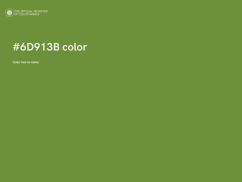 #6D913B color image