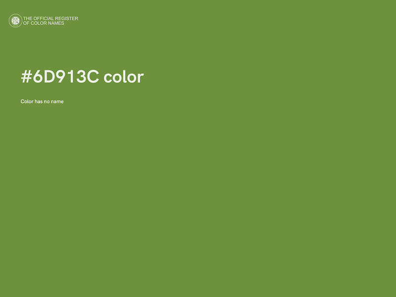 #6D913C color image