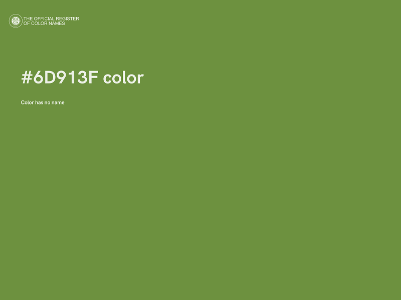 #6D913F color image