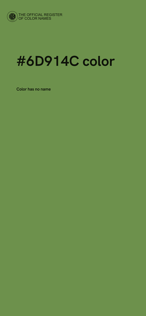 #6D914C color image