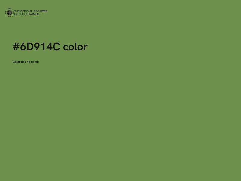 #6D914C color image