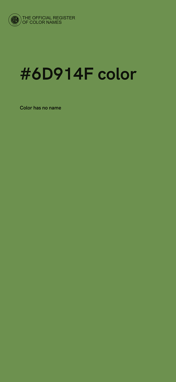#6D914F color image