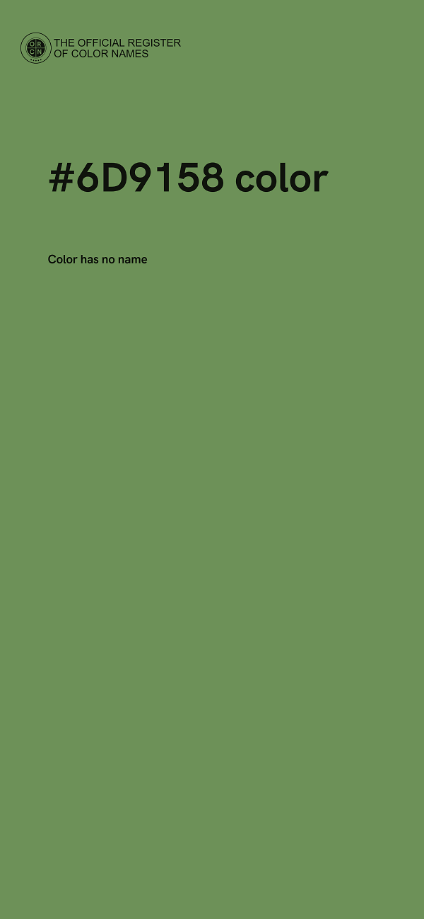 #6D9158 color image