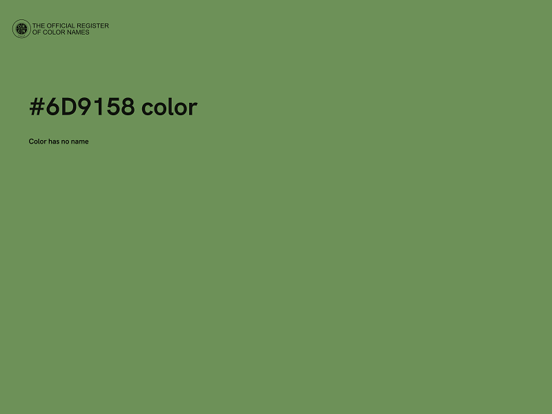 #6D9158 color image