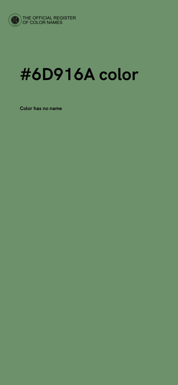 #6D916A color image