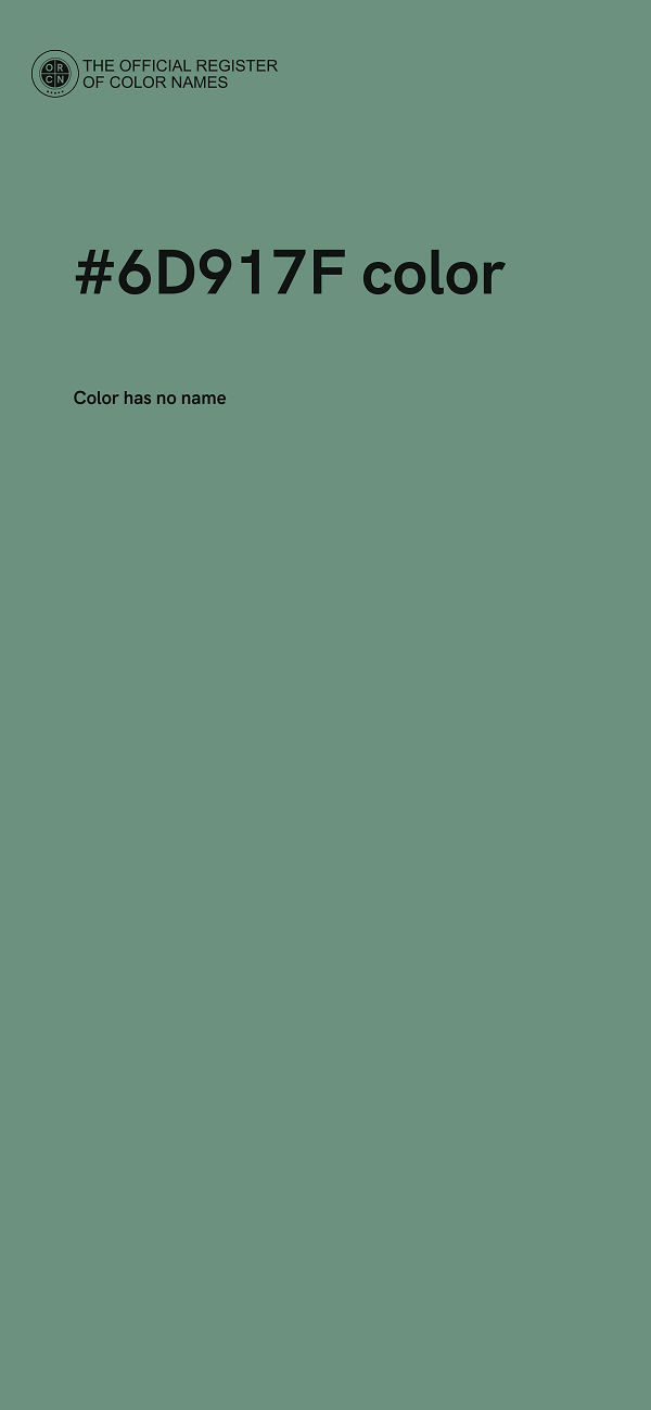 #6D917F color image
