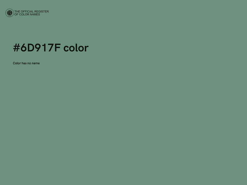 #6D917F color image