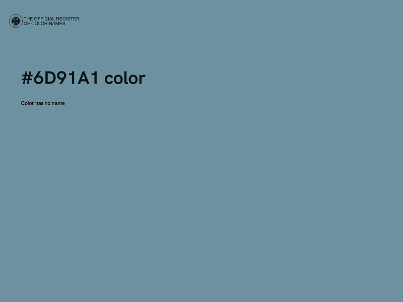 #6D91A1 color image