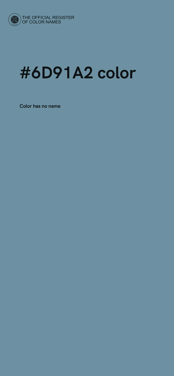 #6D91A2 color image