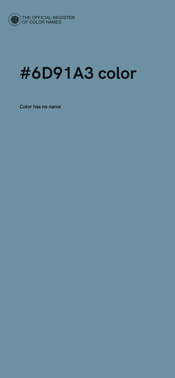 #6D91A3 color image