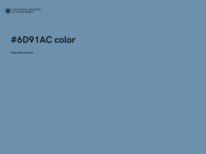 #6D91AC color image