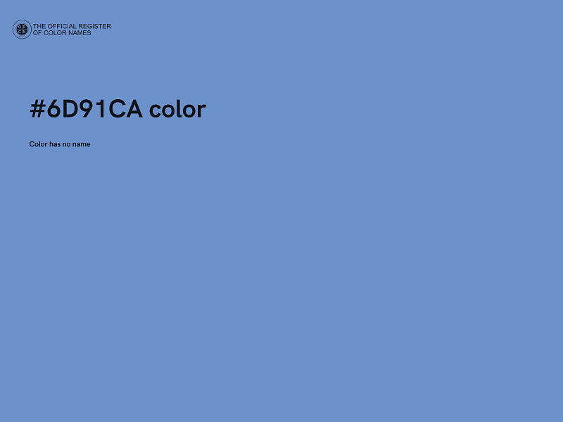 #6D91CA color image