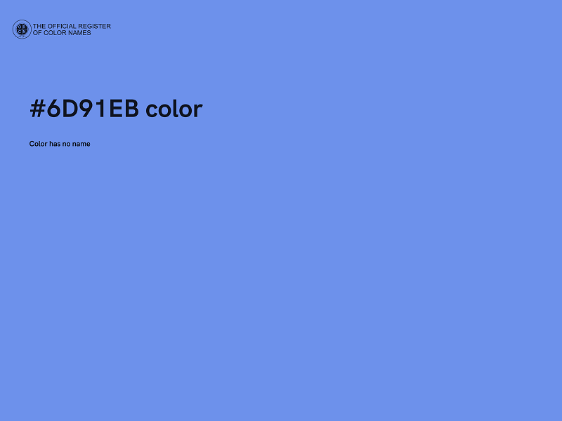 #6D91EB color image