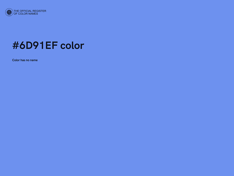 #6D91EF color image