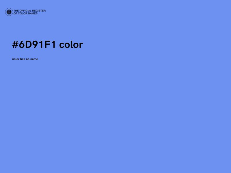 #6D91F1 color image