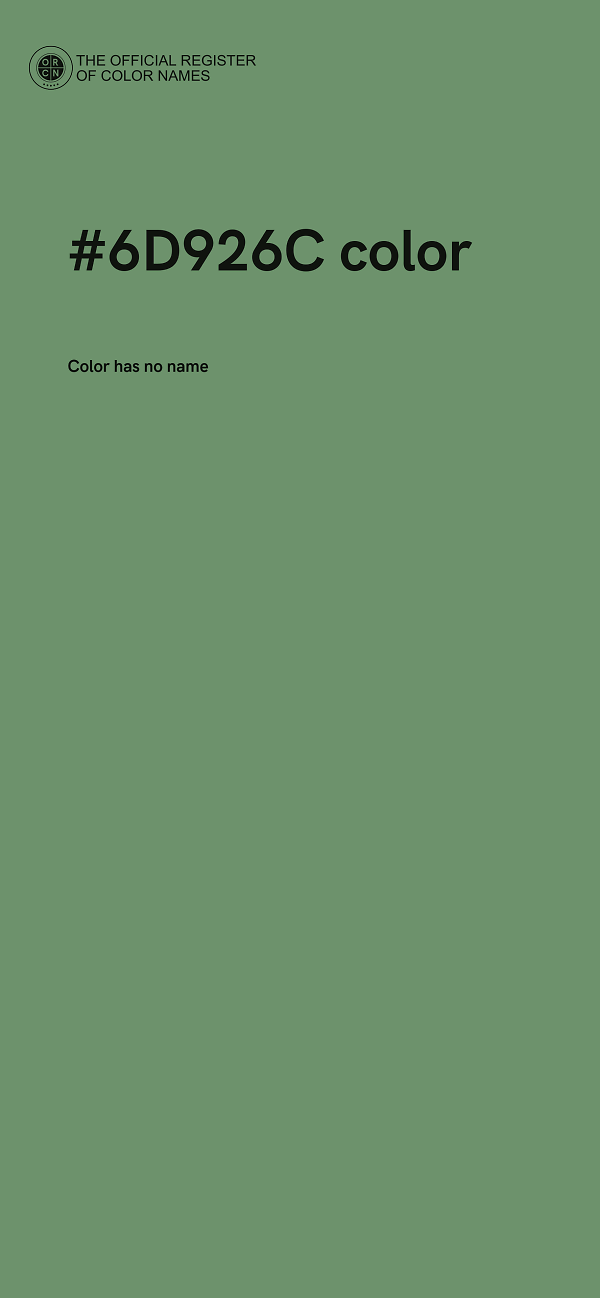 #6D926C color image