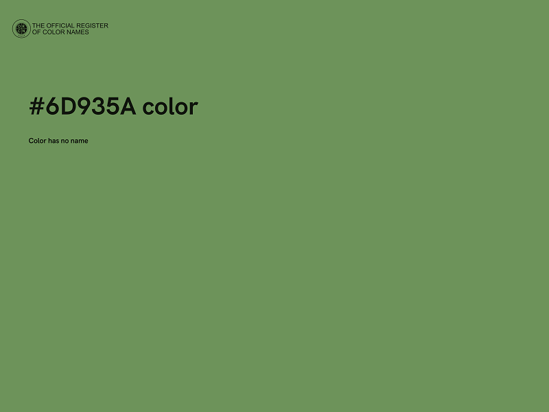 #6D935A color image