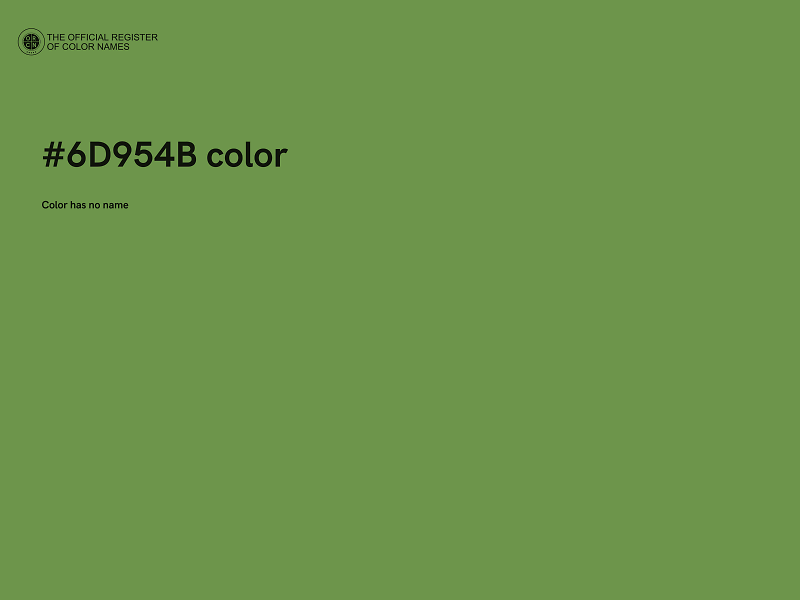 #6D954B color image