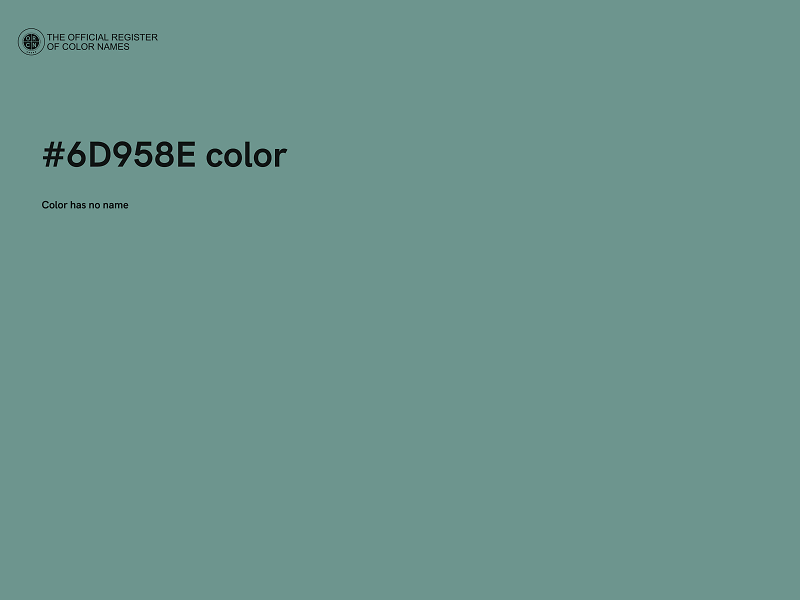 #6D958E color image