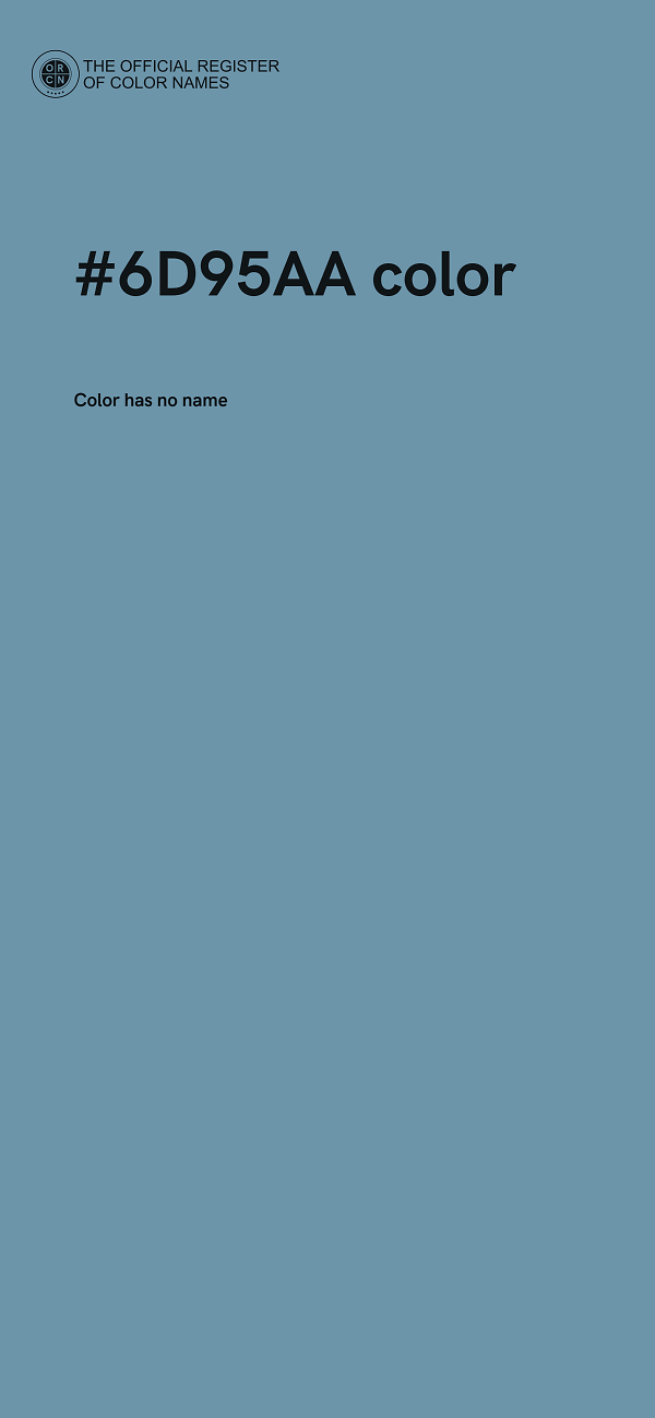 #6D95AA color image