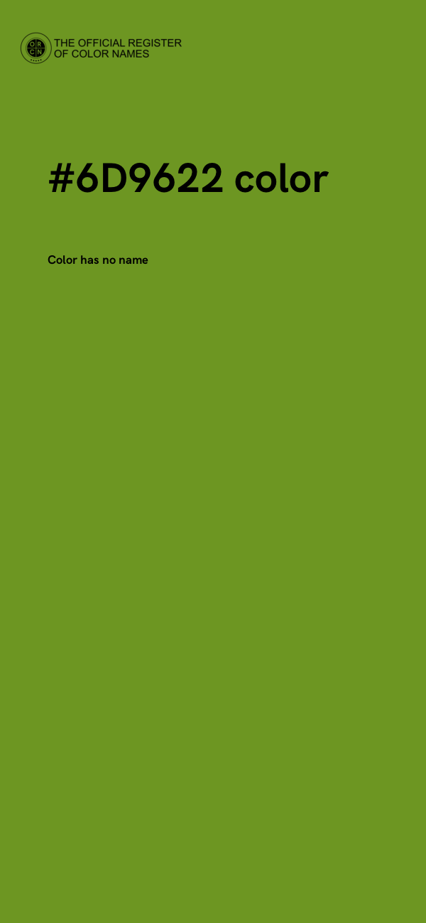 #6D9622 color image