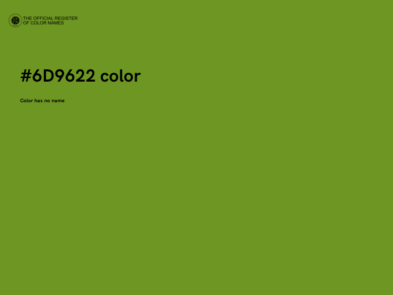 #6D9622 color image