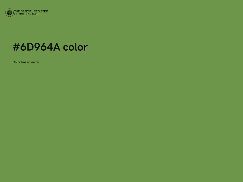 #6D964A color image